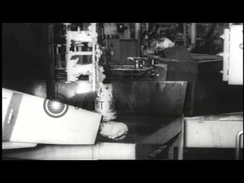 Electronic robot &#039;Unimate&#039; works in a building in Connecticut, United States. HD Stock Footage